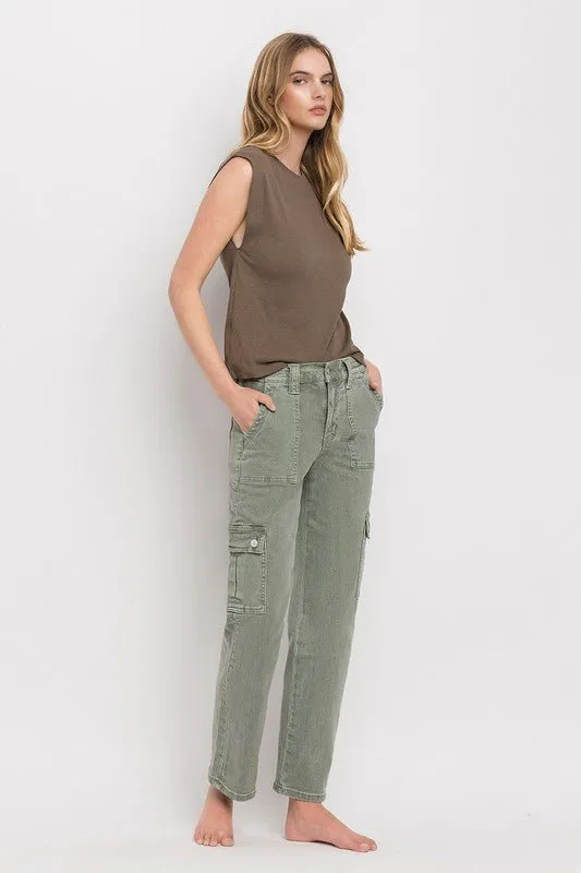 Army Green Cargo Jeans