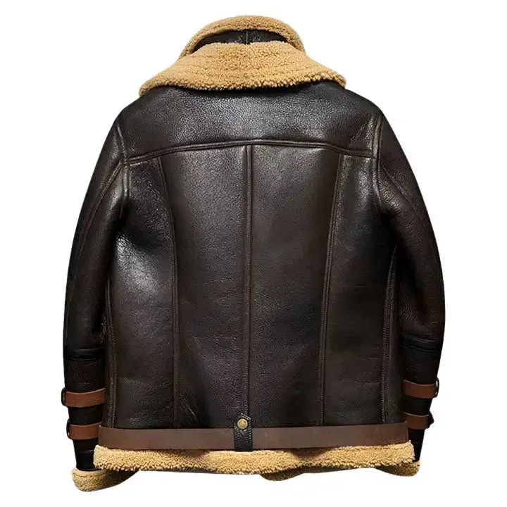B3 Sheepskin Aviator Shearling Leather Jacket – Classic Flight Style