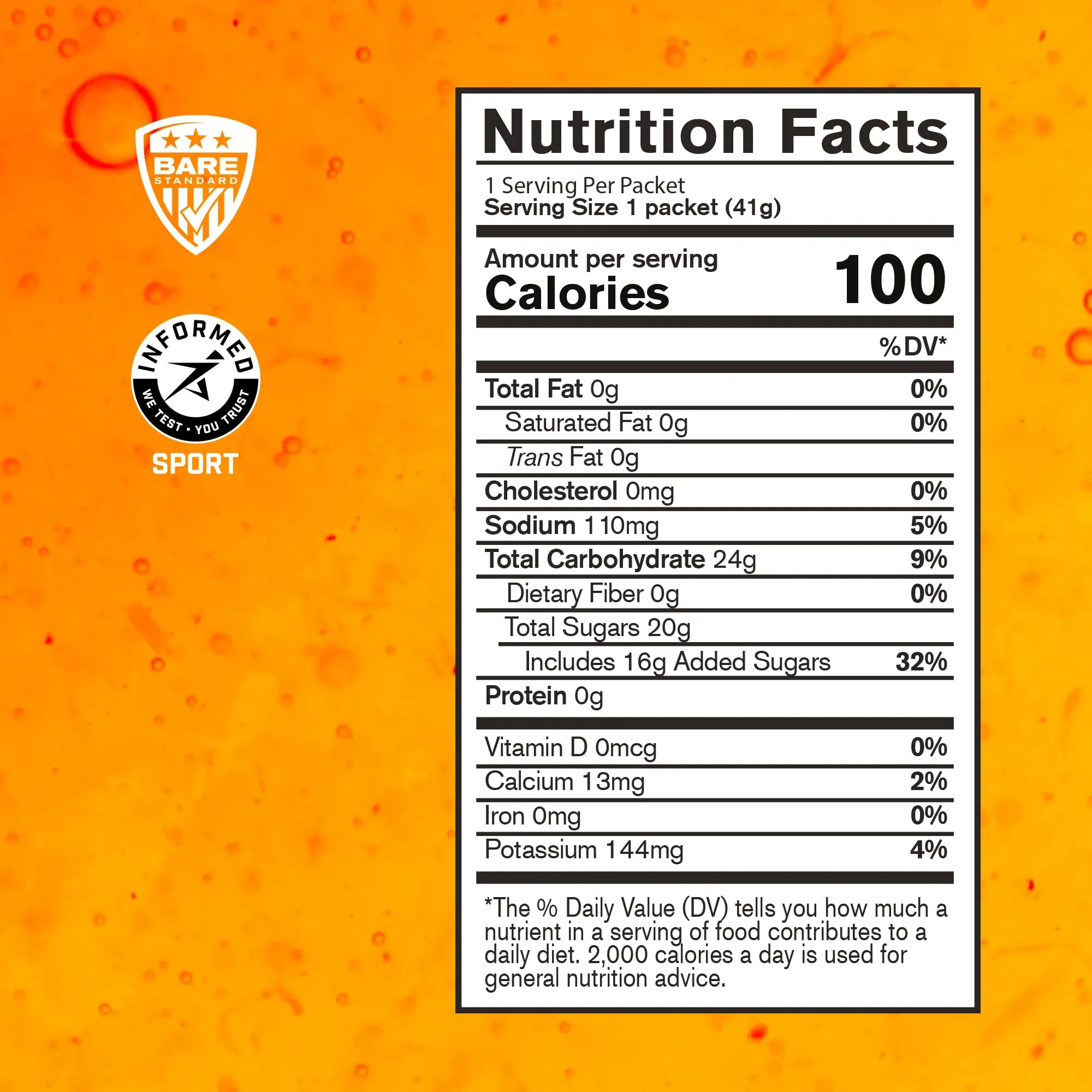BARE PERFORMANCE NUTRITION, BPN Go Gel Endurance Gel, Vegan   Gluten Free Running Gel with 24g of Carbohydrates & 100 Calories per Gel Pack, 10 Single-Serving Gel Packs, Apple Cinnamon