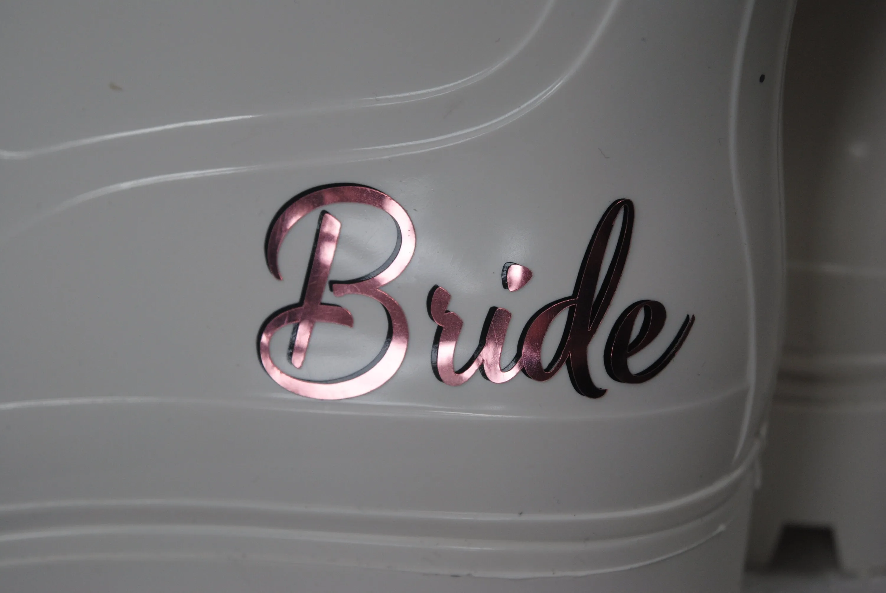 Bridal Rain Boots, Wellies, Alternative Wedding Shoes - UK8