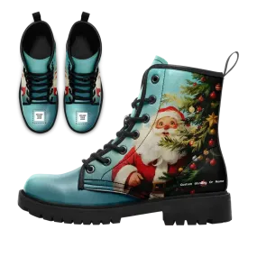 Corporate Gifts,Personalized Santa Claus Boots, Custom Xmas Fashion Winter Boots, Holidays Cheer Gift