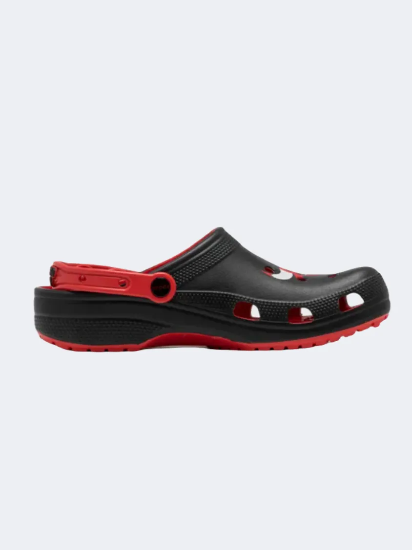 Crocs Nba Chicago Bulls Classic Clog Unisex Lifestyle Slippers Black/Red