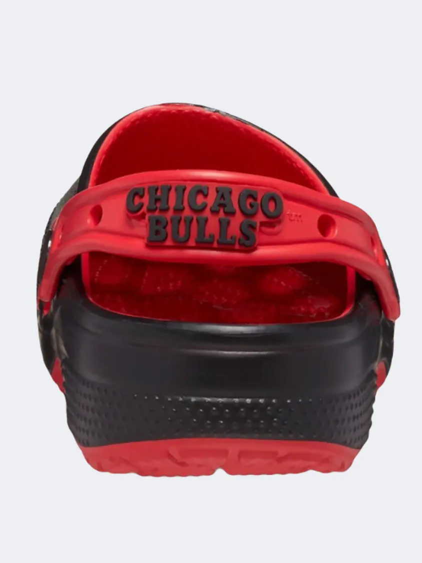Crocs Nba Chicago Bulls Classic Clog Unisex Lifestyle Slippers Black/Red