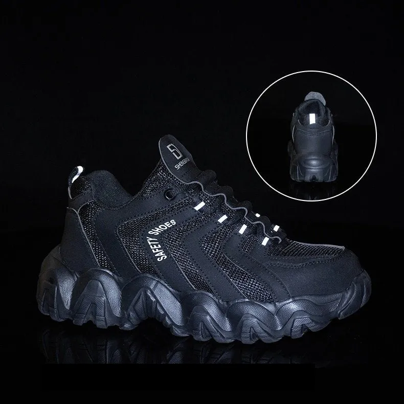 Cuzcare Orthopedic Shoes For Men Indestructible Solid Sole Reflective Safety Sneakers