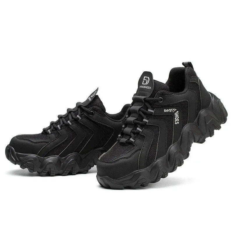 Cuzcare Orthopedic Shoes For Men Indestructible Solid Sole Reflective Safety Sneakers