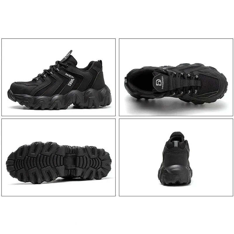 Cuzcare Orthopedic Shoes For Men Indestructible Solid Sole Reflective Safety Sneakers