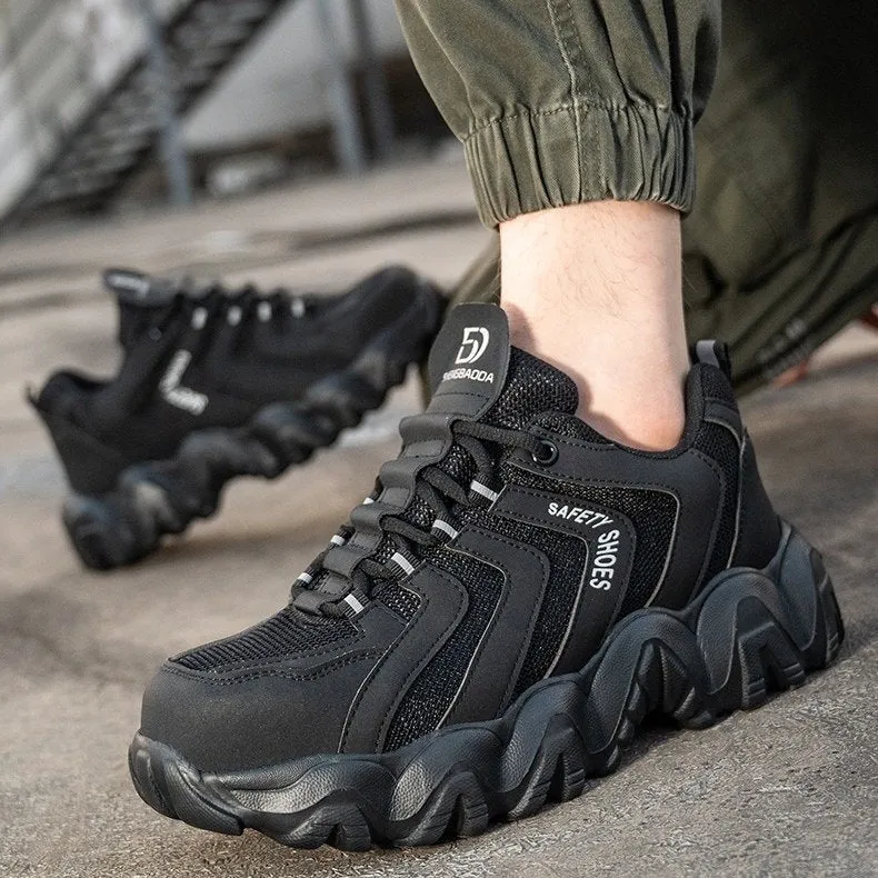 Cuzcare Orthopedic Shoes For Men Indestructible Solid Sole Reflective Safety Sneakers