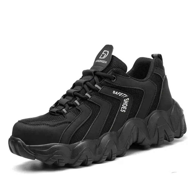 Cuzcare Orthopedic Shoes For Men Indestructible Solid Sole Reflective Safety Sneakers