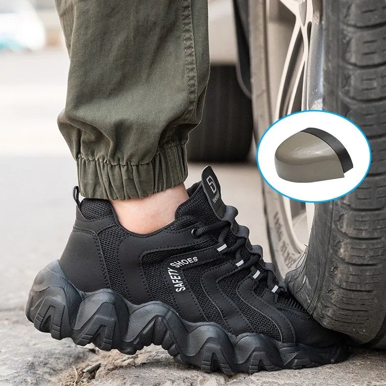 Cuzcare Orthopedic Shoes For Men Indestructible Solid Sole Reflective Safety Sneakers
