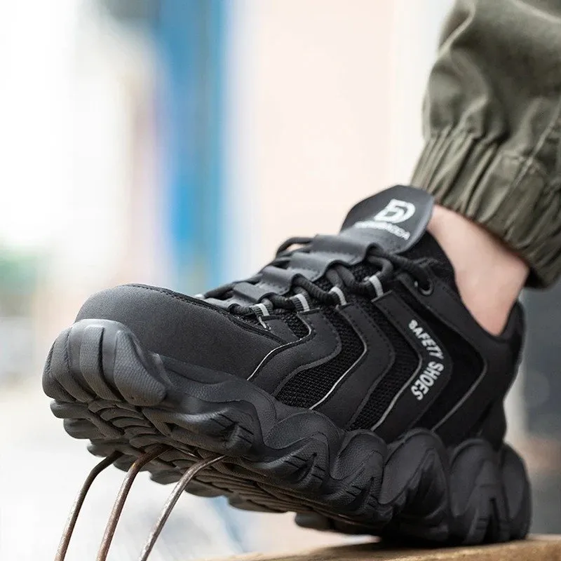 Cuzcare Orthopedic Shoes For Men Indestructible Solid Sole Reflective Safety Sneakers