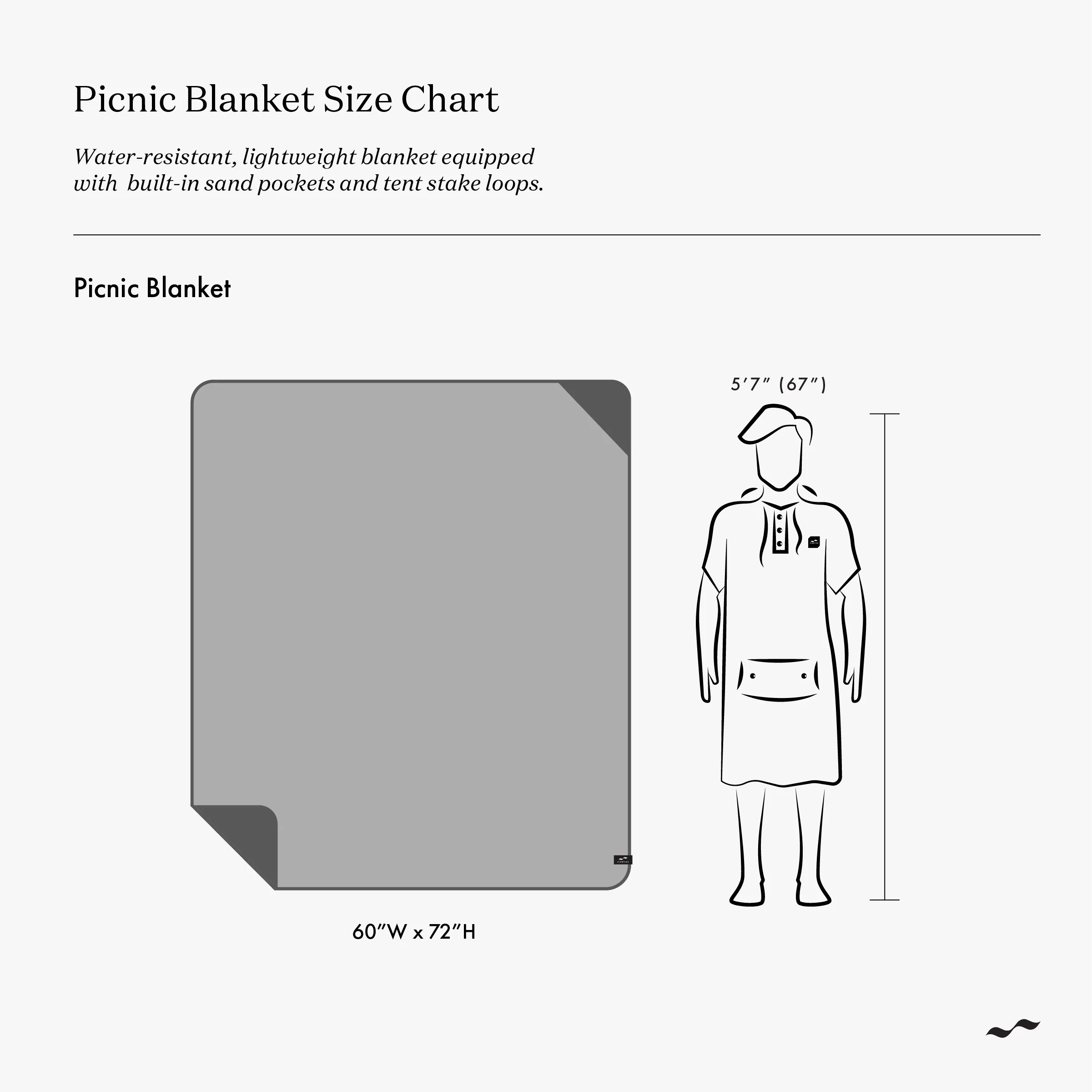 Deville Quick-Dry Picnic Blanket