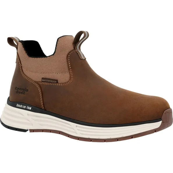 Georgia Boot Durablend Sport Men's Waterproof Chelsea Boots Gb00626 In Brown