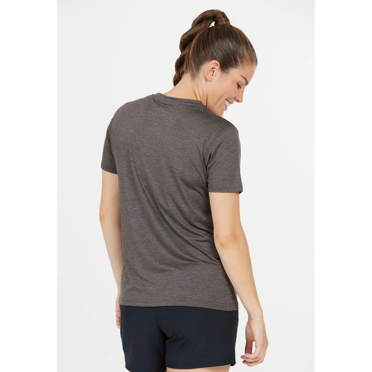 Maje W Melange S/S Tee - Excalibur