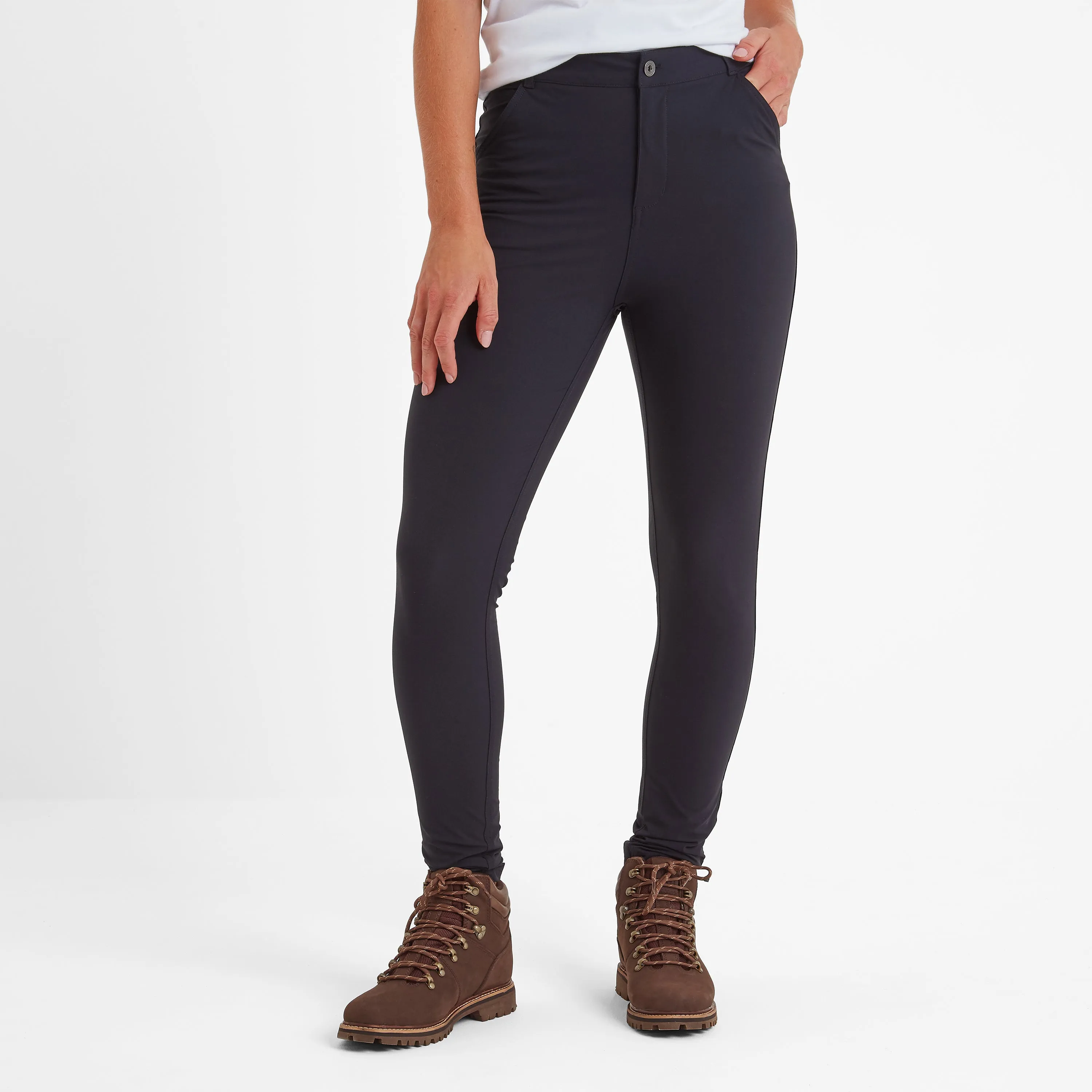 Milton Womens Water Resistant Slim Trouser Long - Black