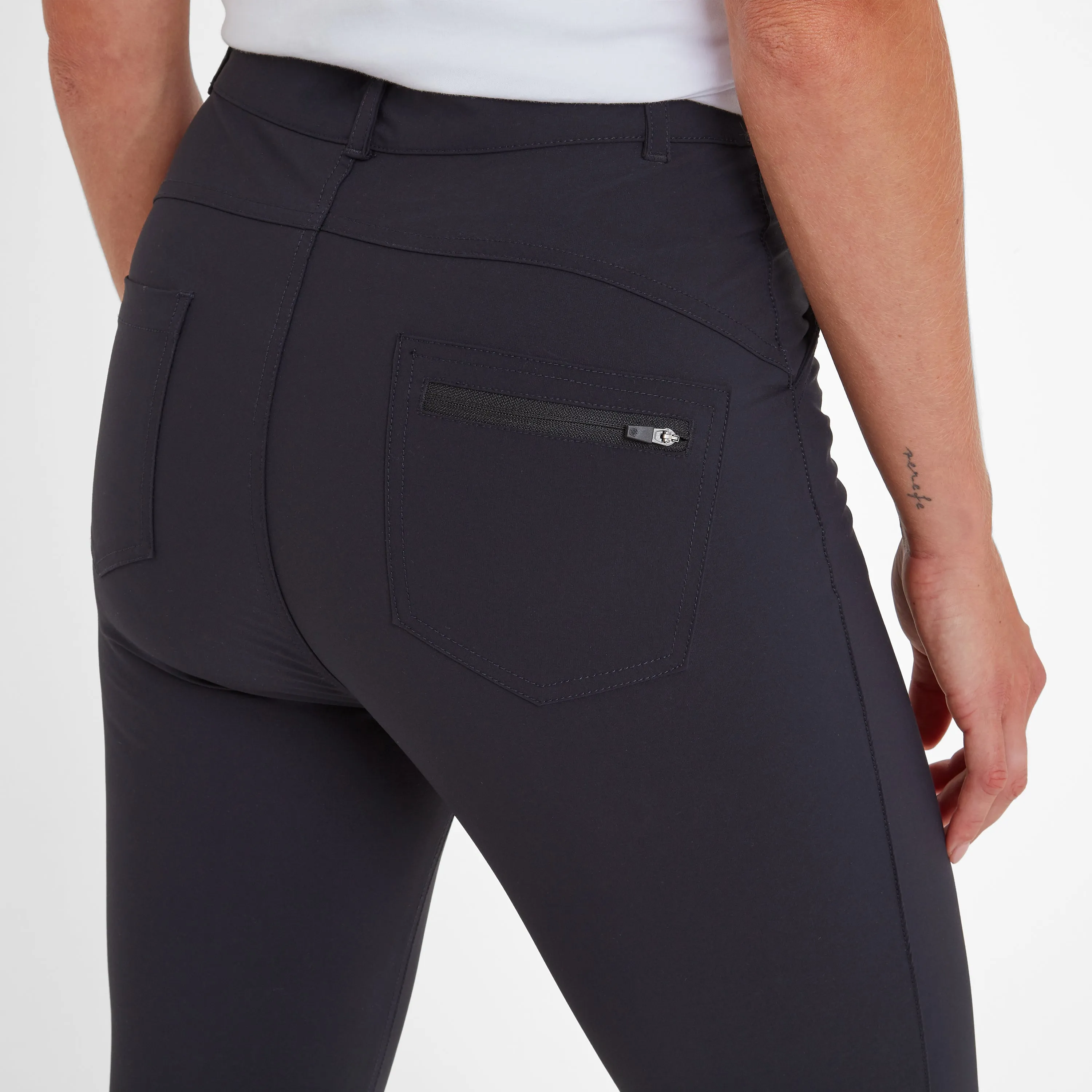 Milton Womens Water Resistant Slim Trouser Long - Black