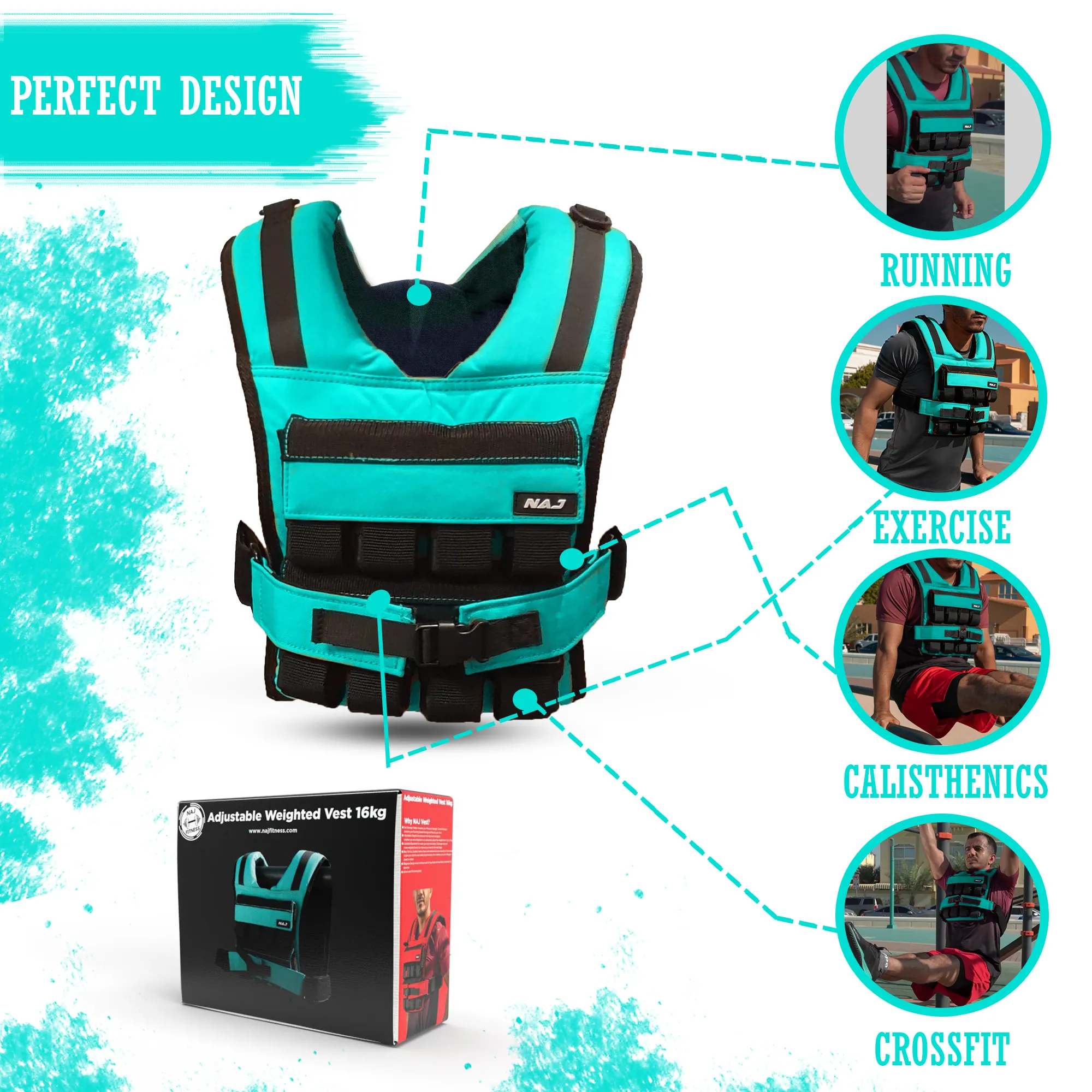 NAJ Vest 16KG - Green
