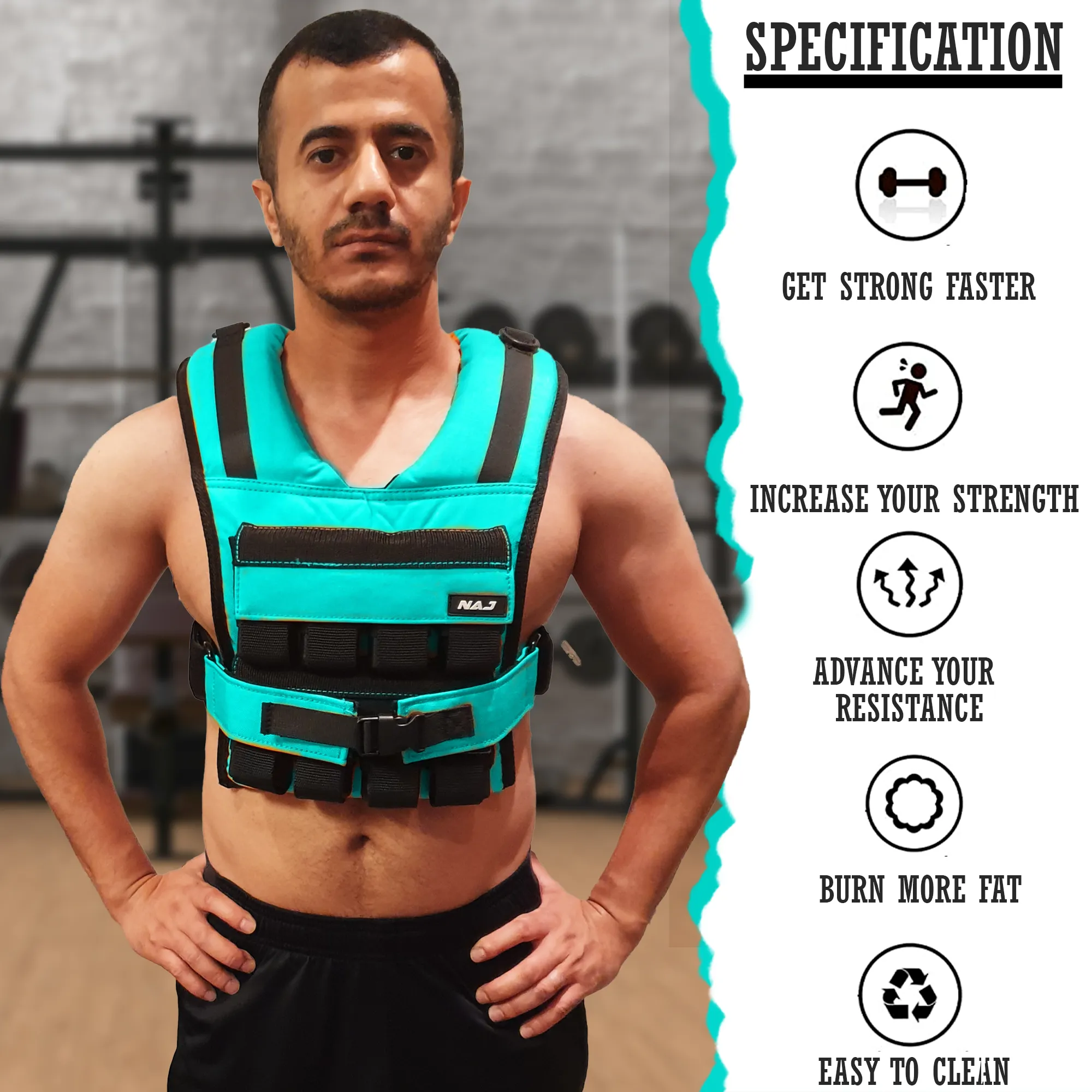 NAJ Vest 16KG - Green