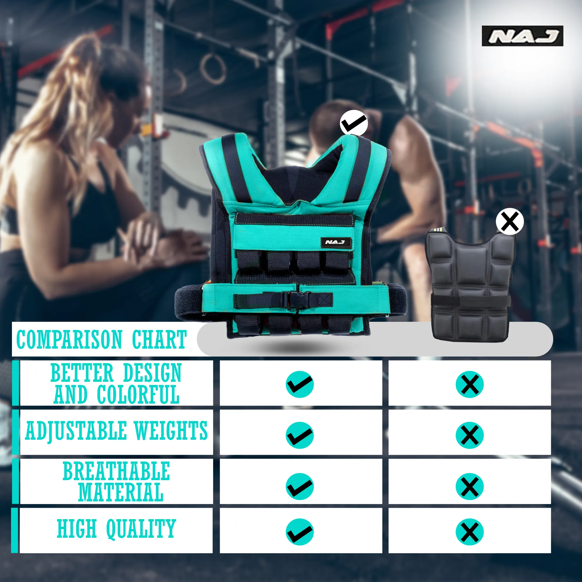 NAJ Vest 16KG - Green