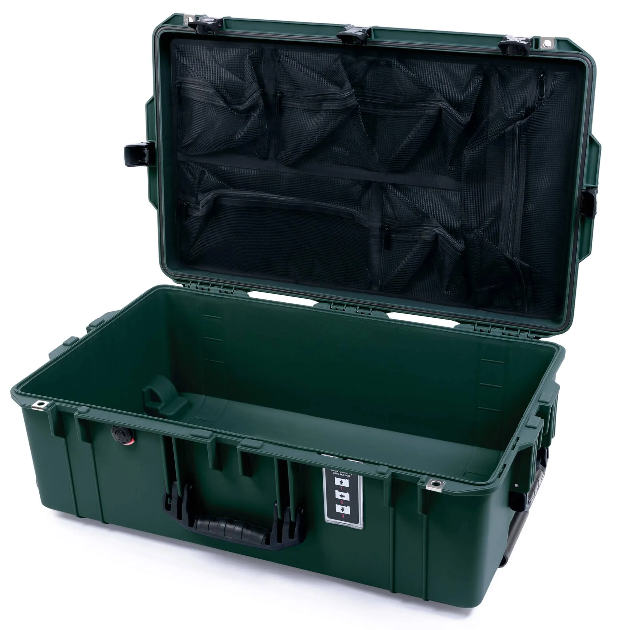 Pelican 1595 Air Case, Trekking Green with Black Handles & TSA Locking Latches