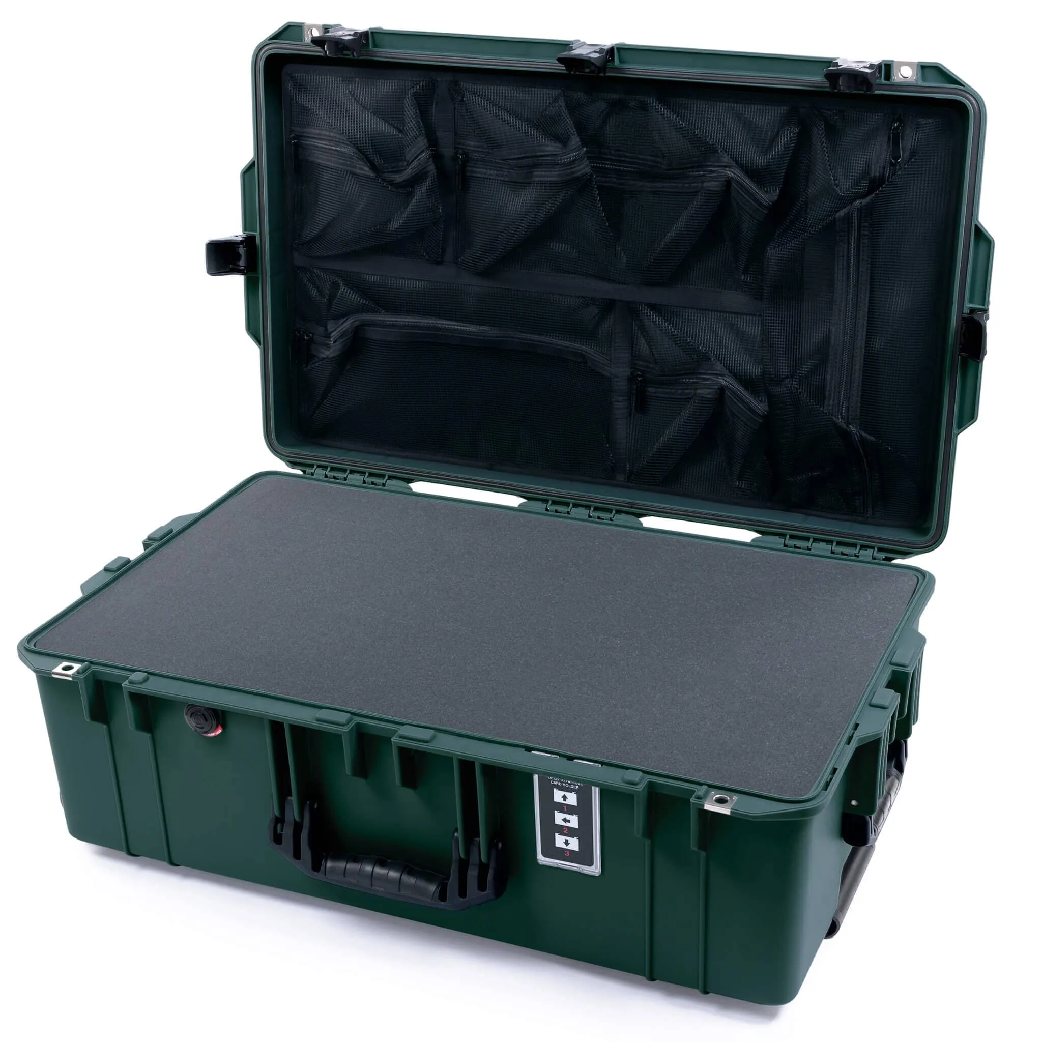 Pelican 1595 Air Case, Trekking Green with Black Handles & TSA Locking Latches