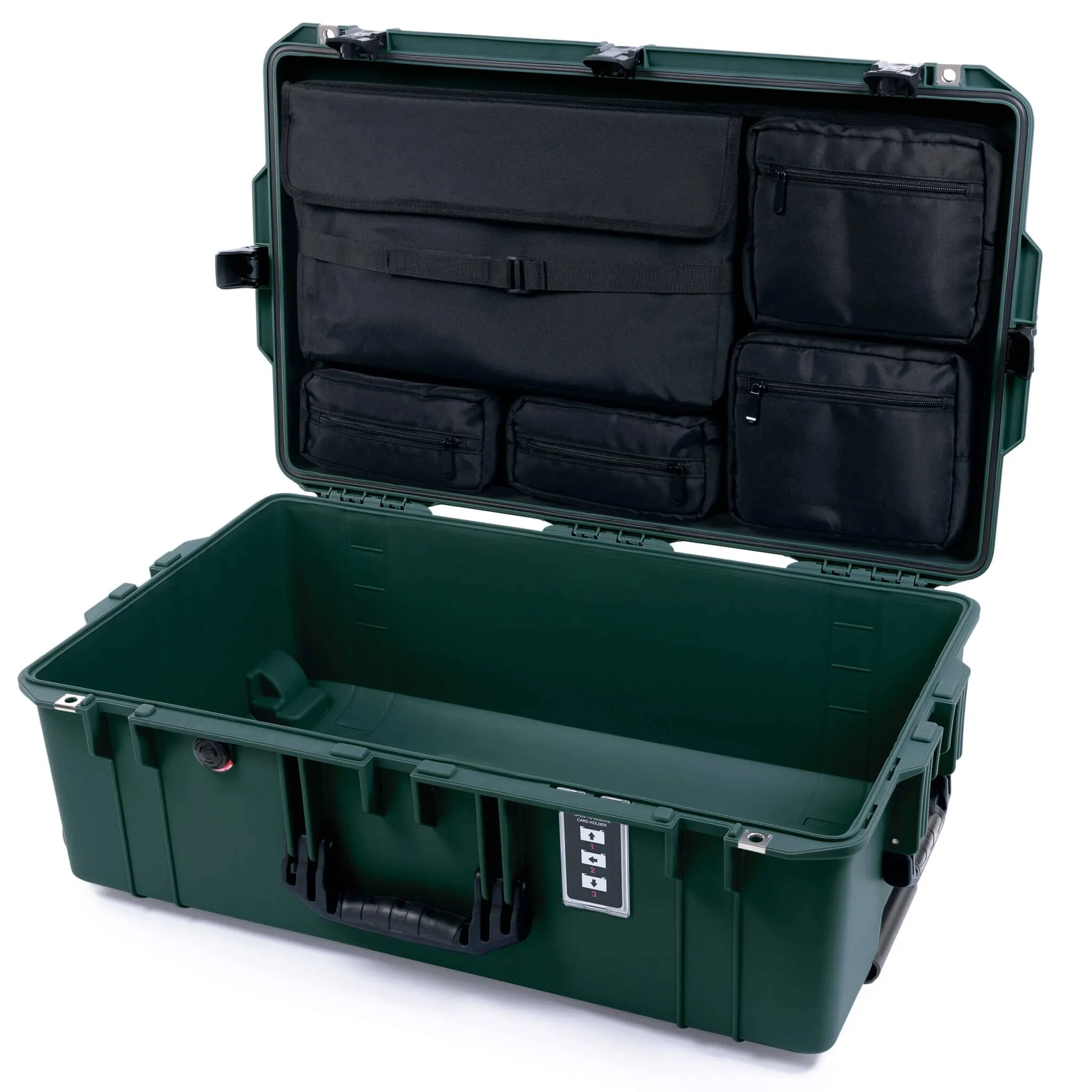 Pelican 1595 Air Case, Trekking Green with Black Handles & TSA Locking Latches