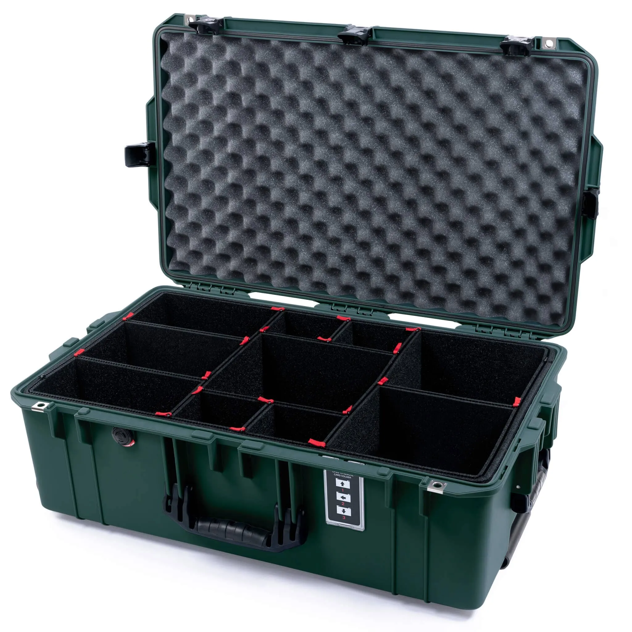 Pelican 1595 Air Case, Trekking Green with Black Handles & TSA Locking Latches