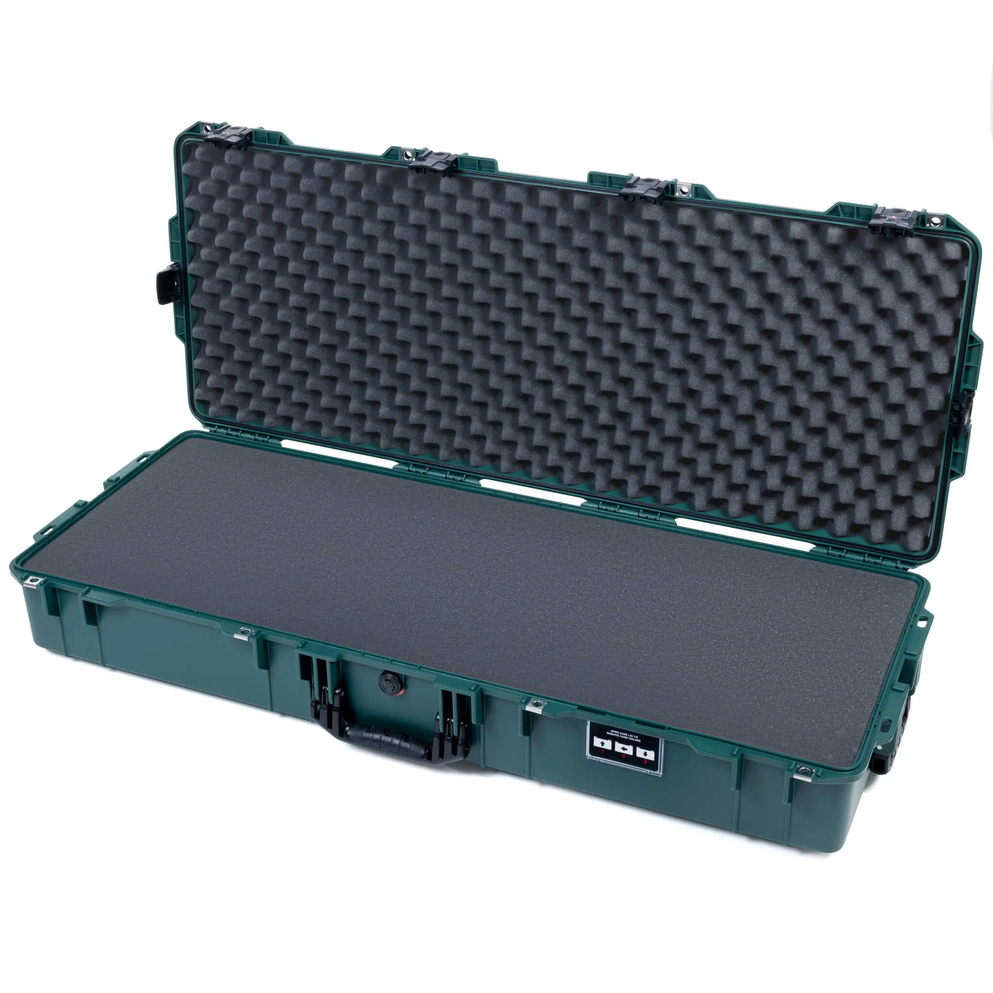 Pelican 1745 Air Long Case, Trekking Green with TSA Locking Latches