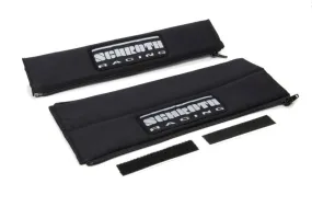 Schroth Harness Pads - 2" Wide - Black w/ Silver Patch