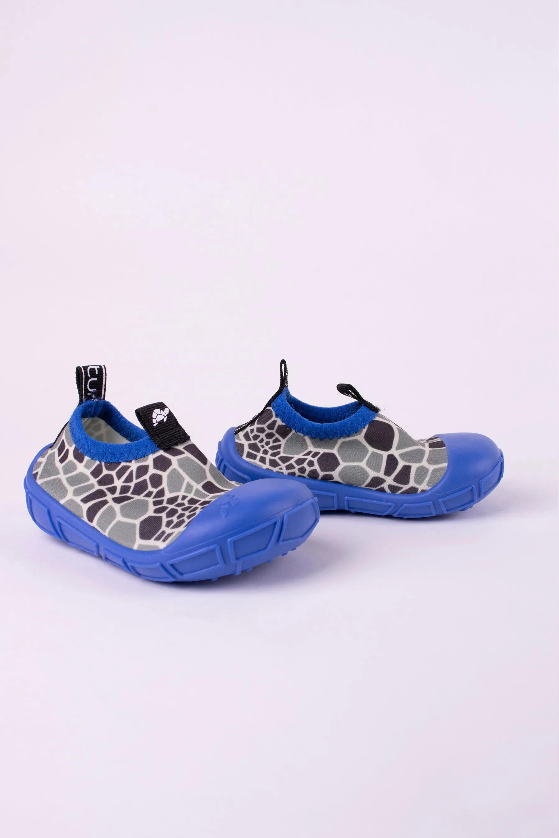Water Shoes in Blue & Shell Print