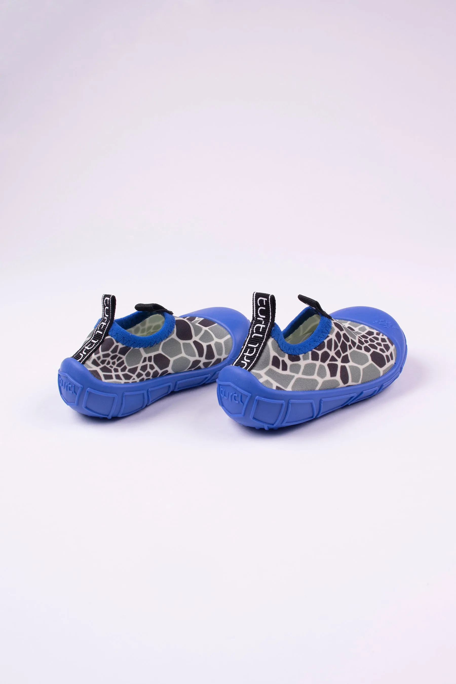 Water Shoes in Blue & Shell Print